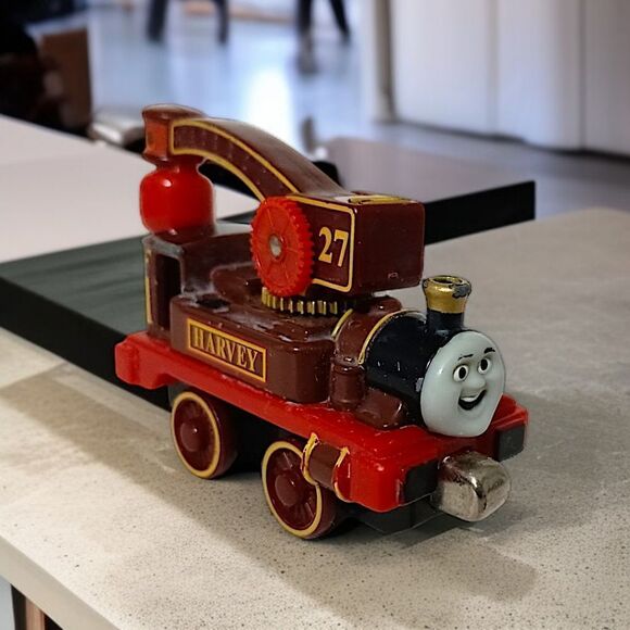 Harvey Thomas the Tank Engine & Friends Metal Diecast Train 2003 Maroon Gold Red - Picture 12 of 16